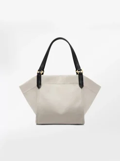 TOM FORD Borse A Spalla<BORSA CANVAS MEDIUM SMOOTH LEATHER CALF Bianco, Nero