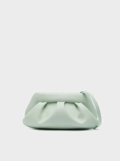THEMOIRE' Borse A Mano<BORSA CLUTCH EMERA Verde