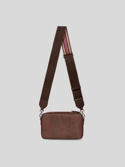 ETRO Borse|Borse A Spalla<BORSA CROSSBODY CAMERA CASE SX ARNICA UNISEX Marrone, Rosso, Verde