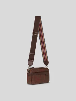 ETRO Borse|Borse A Spalla<BORSA CROSSBODY CAMERA CASE SX ARNICA UNISEX Marrone, Rosso, Verde