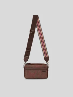 ETRO Borse|Borse A Spalla<BORSA CROSSBODY CAMERA CASE SX ARNICA UNISEX Marrone, Rosso, Verde