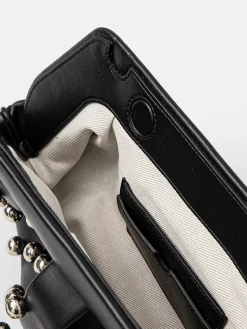 THEMOIRE' Borse A Mano<BORSA EMERA BEADS Grigio, Nero