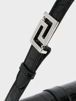 VERSACE Borse A Spalla<BORSA GODDESS Grigio, Nero