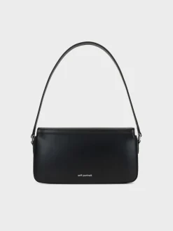 Borse A Spalla<BORSA LEATHER BAGUETTE Grigio, Nero