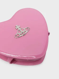 VIVIENNE WESTWOOD. Borse A Spalla<BORSA LOUISE HEART Grigio, Rosa