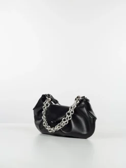 THEMOIRE' Borse A Spalla<BORSA MIMESI APPLE SNAKE Nero