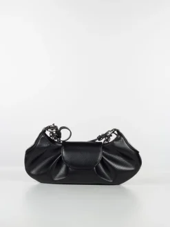 THEMOIRE' Borse A Spalla<BORSA MIMESI APPLE SNAKE Nero