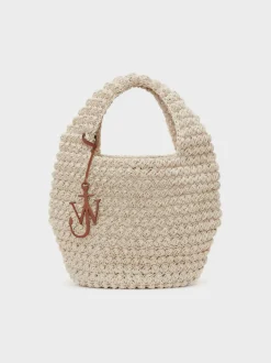 JW ANDERSON Borse A Mano<BORSA POPCORN BASKET LARGE Beige