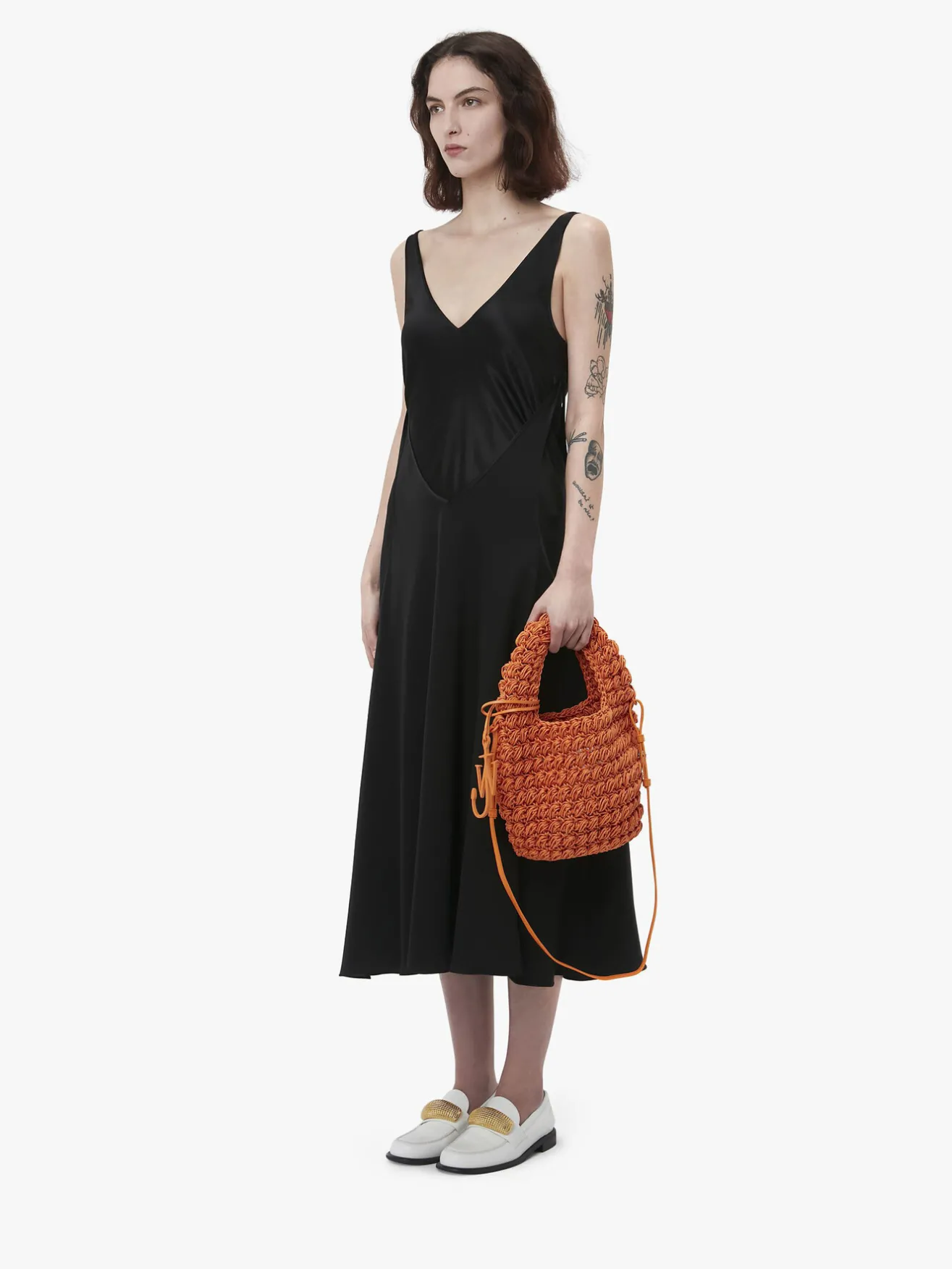 JW ANDERSON Borse A Mano<BORSA POPCORN BASKET SMALL Arancione