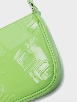 Borse A Mano<BORSA RACHEL FRESH GREEN EMBOSSED PATENT LEATHER Verde