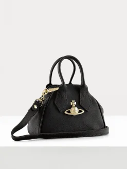 VIVIENNE WESTWOOD Borse A Mano<BORSA SAFFIANO MINI YASMINE Giallo, Nero