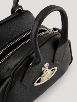 VIVIENNE WESTWOOD Borse A Mano<BORSA SAFFIANO MINI YASMINE Giallo, Nero