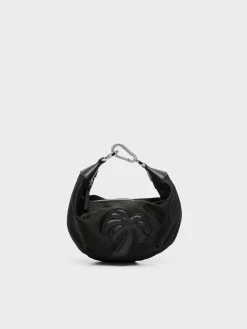 PALM ANGELS Borse A Mano<BORSA SATIN PALM Nero