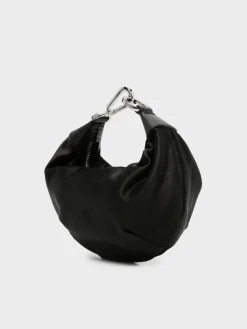 PALM ANGELS Borse A Mano<BORSA SATIN PALM Nero