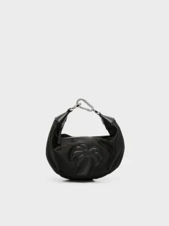 PALM ANGELS Borse A Mano<BORSA SATIN PALM Nero