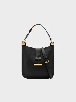 TOM FORD Borse Shopping<BORSA SMALL GRAIN LEATHER Nero