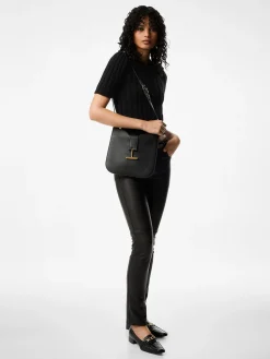 TOM FORD Borse Shopping<BORSA SMALL GRAIN LEATHER Nero