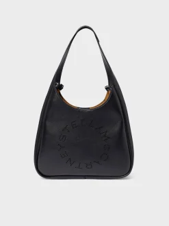 STELLA MCCARTNEY Borse A Spalla<BORSA SMALL HOBO TOTE ALTER MAT Nero