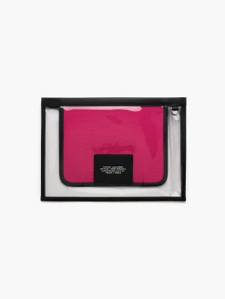 MARC JACOBS Borse A Mano<BORSA THE LARGE POUCH Nero, Fuxia