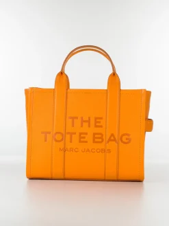 MARC JACOBS. Borse A Mano<BORSA THE LEATHER MEDIUM TOTE Arancione