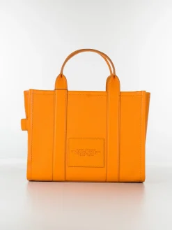 MARC JACOBS. Borse A Mano<BORSA THE LEATHER MEDIUM TOTE Arancione