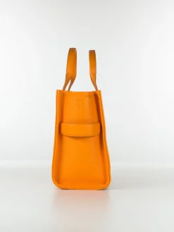 MARC JACOBS. Borse A Mano<BORSA THE LEATHER MEDIUM TOTE Arancione