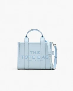 MARC JACOBS. Borse A Mano<BORSA THE LEATHER SMALL TOTE Azzurro