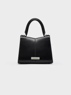 MARC JACOBS. Borse A Mano<BORSA THE ST. MARC MINI TOP HANDLE Grigio, Nero