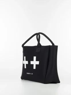 SUSI HUB MERCH Borse<BORSA TOTE I'M THE HUB Bianco, Nero