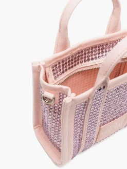 MARC JACOBS Borse A Mano<BORSA TOTE THE CRYSTAL CANVAS Rosa