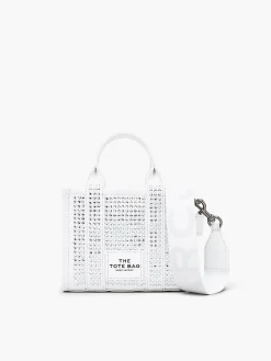 MARC JACOBS Borse A Mano<BORSA TOTE THE CRYSTAL CANVAS Bianco