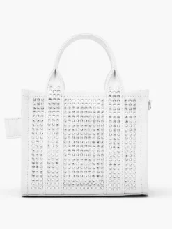 MARC JACOBS Borse A Mano<BORSA TOTE THE CRYSTAL CANVAS Bianco