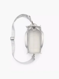 MARC JACOBS Borse A Mano<BORSA TOTE THE CRYSTAL CANVAS SMALL Bianco