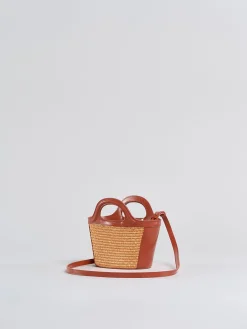 MARNI Borse A Mano<BORSA TROPICALIA Beige, Rosso