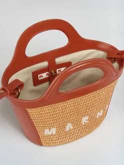 MARNI Borse A Mano<BORSA TROPICALIA Beige, Rosso
