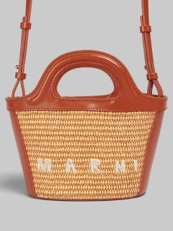 MARNI Borse A Mano<BORSA TROPICALIA Beige, Rosso