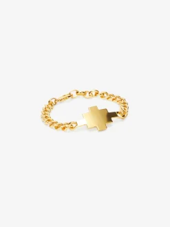 MARCELO BURLON Bracciali<BRACCIALE CROSS Giallo
