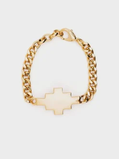 MARCELO BURLON Bracciali<BRACCIALE CROSS Giallo
