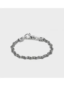 EMANUELE BICOCCHI Bracciali<BRACCIALE KNOT BRAID BRACELET SMALL Grigio