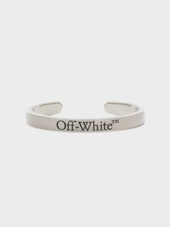 OFF-WHITE Bracciali<BRACCIALE LOGO BANGLE Grigio