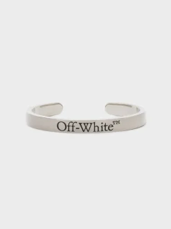 OFF-WHITE Bracciali<BRACCIALE LOGO BANGLE Grigio