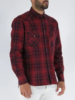 PT Camicie<CAMICIA Multicolor, Nero, Rosso