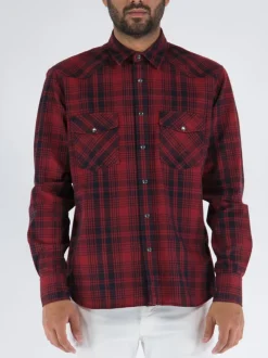 PT Camicie<CAMICIA Multicolor, Nero, Rosso