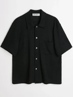 OUR LEGACY Camicie<CAMICIA A MANICHE CORTE Nero