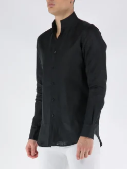 RIVIE Camicie<CAMICIA A MANICHE LUNGHE Nero