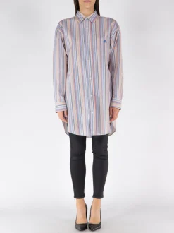 ETRO Camicie<CAMICIA A RIGA Marrone