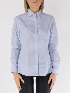 Camicie<CAMICIA A RIGHE Azzurro, Bianco