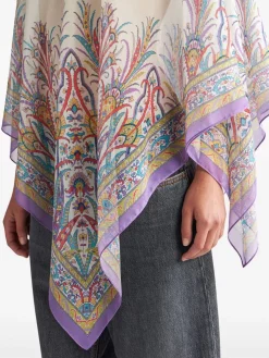 ETRO Camicie<CAMICIA BEACHWEAR COVER UPS Bianco, Giallo, Rosso, Viola