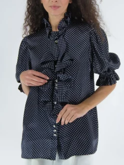 ALEXANDRE VAUTHIER Camicie<CAMICIA BLOUSE Bianco, Blu