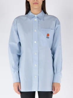 KENZO Camicie<CAMICIA BOKE FLOWER OVERSIZE Azzurro
